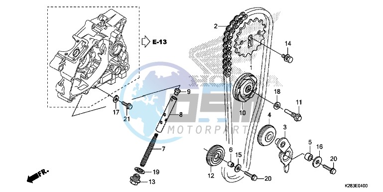 CAM CHAIN/TENSIONER