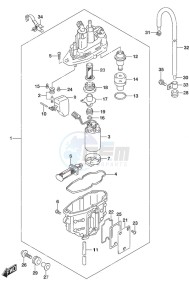 DF 115A drawing Fuel Vapor Separator