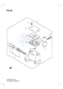 UH200 BURGMAN EU drawing FRONT MASTER CYLINDER