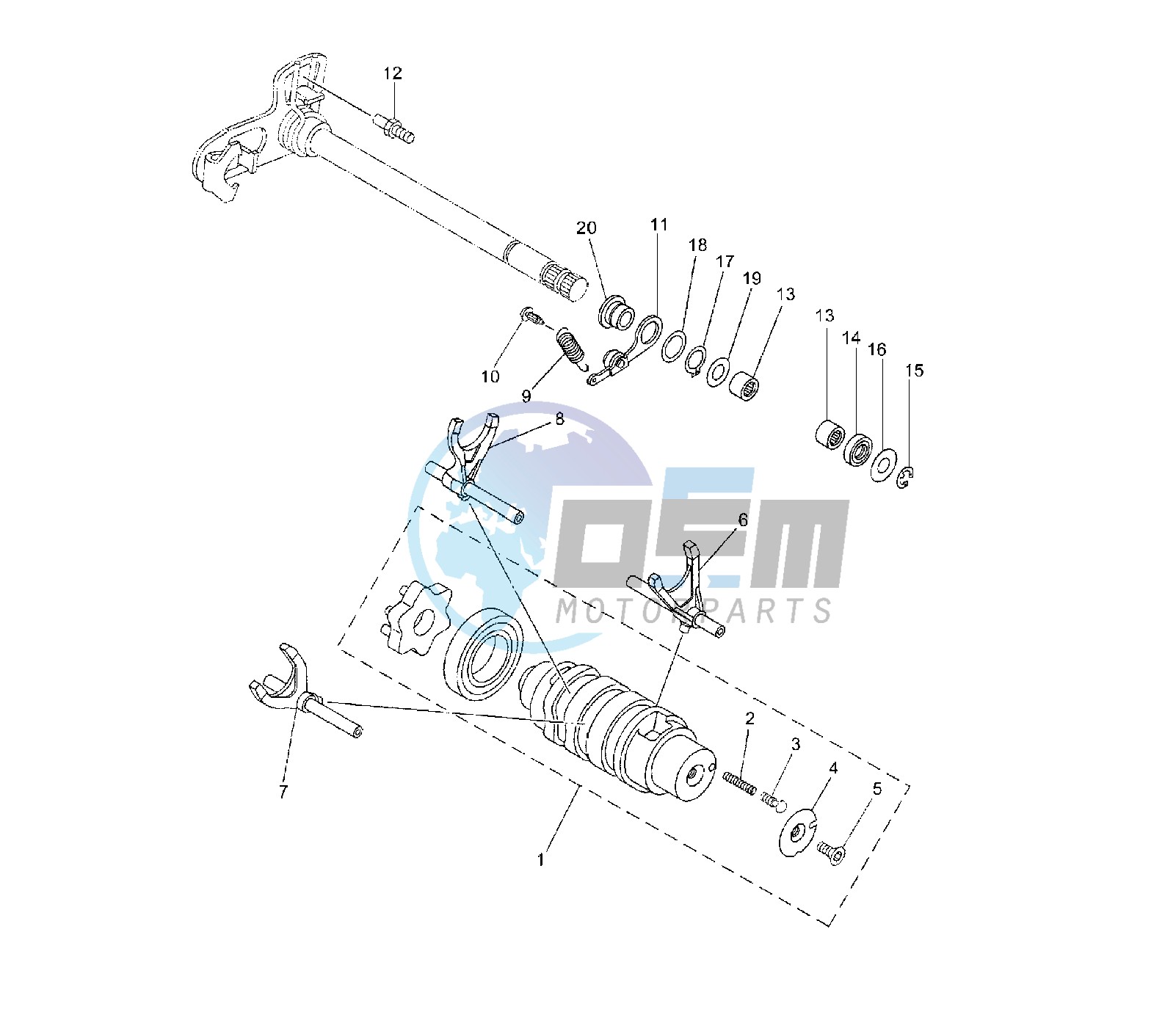 SHIFT CAM AND FORK