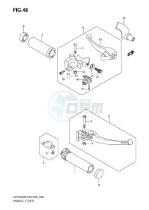 VZ1500 (E3-E28) drawing HANDLE LEVER