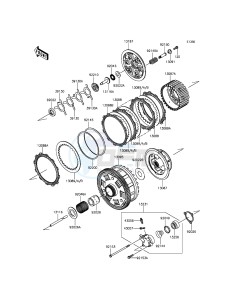 ZZR1400 ABS ZX1400FFFA FR GB XX (EU ME A(FRICA) drawing Clutch