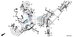 VFR800XF CrossRunner 2ED drawing EXHAUST MUFFLER