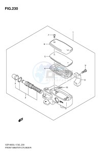 VZR1800 (E2) INTRUDER drawing FRONT MASTER CYLINDER (VZR1800UFL1 E19)