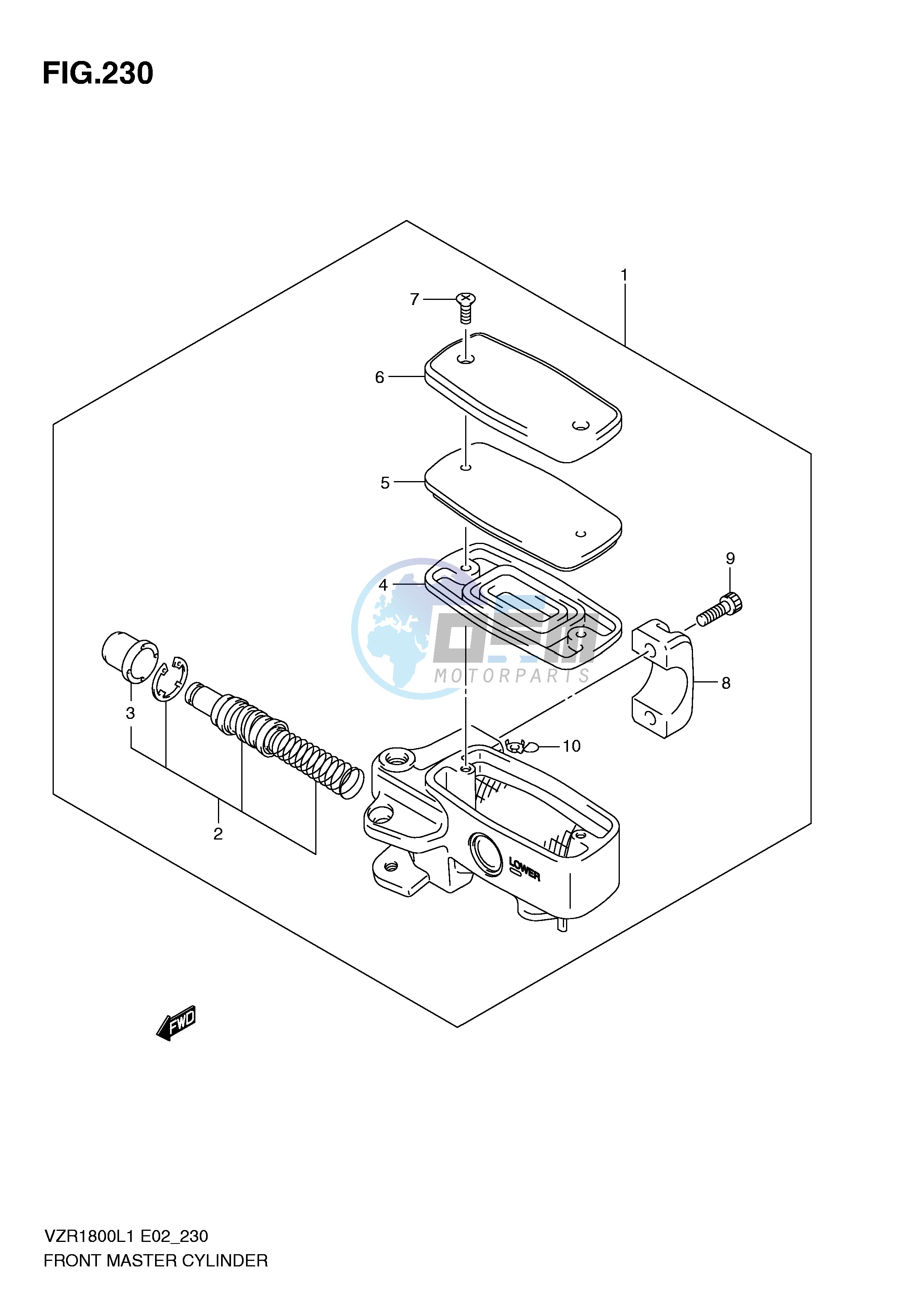 FRONT MASTER CYLINDER (VZR1800UFL1 E19)