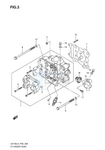 UH125 ABS BURGMAN EU drawing CYLINDER HEAD