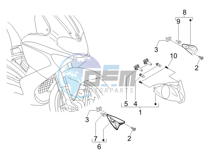 Head lamp - Turn signal lamps