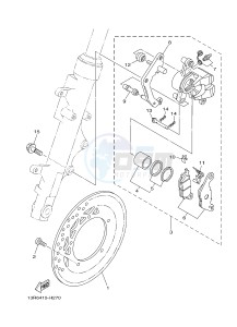 FZ8-S FZ8 FAZER 800 (4P2K 4P2L 4P2M) drawing FRONT BRAKE CALIPER