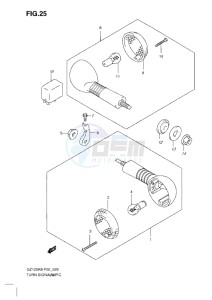 GZ125 Marauder drawing TURNSIGNAL LAMP