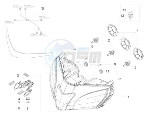 RSV4 1000 RACING FACTORY E4 ABS (EMEA) drawing Front lights