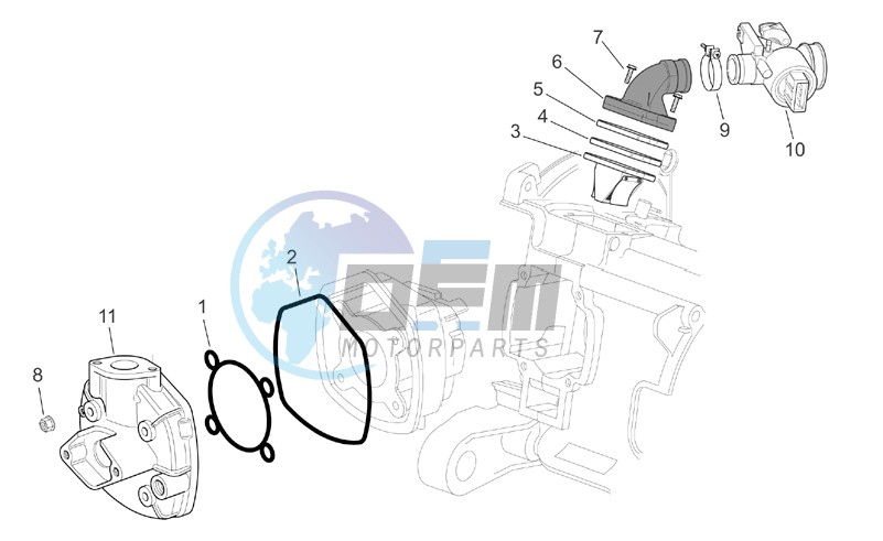 Cylinder head - Throttle body