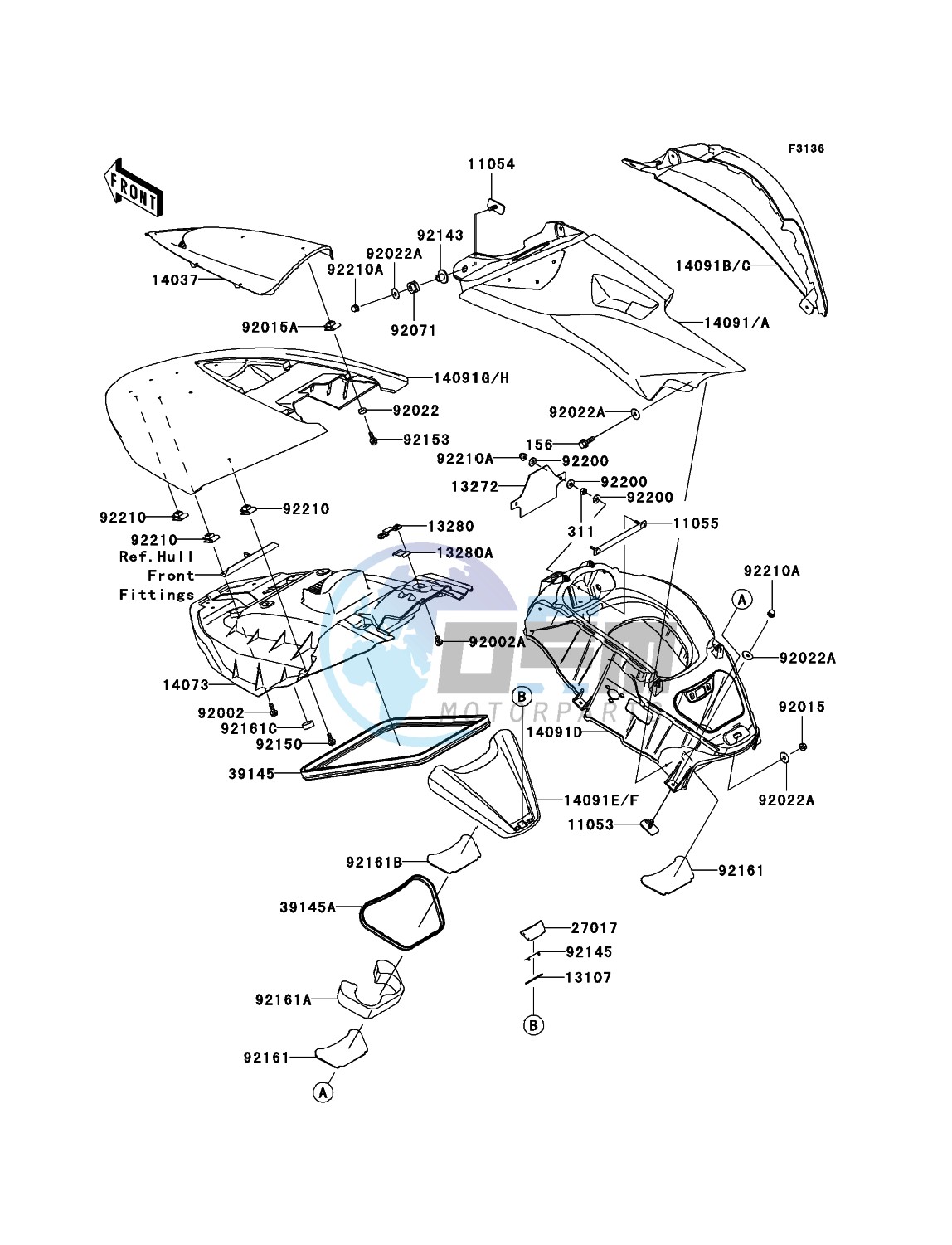 Hull Middle Fittings