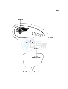 W800 EJ800ABF GB XX (EU ME A(FRICA) drawing Decals