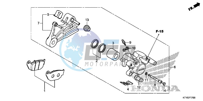 REAR BRAKE CALIPER