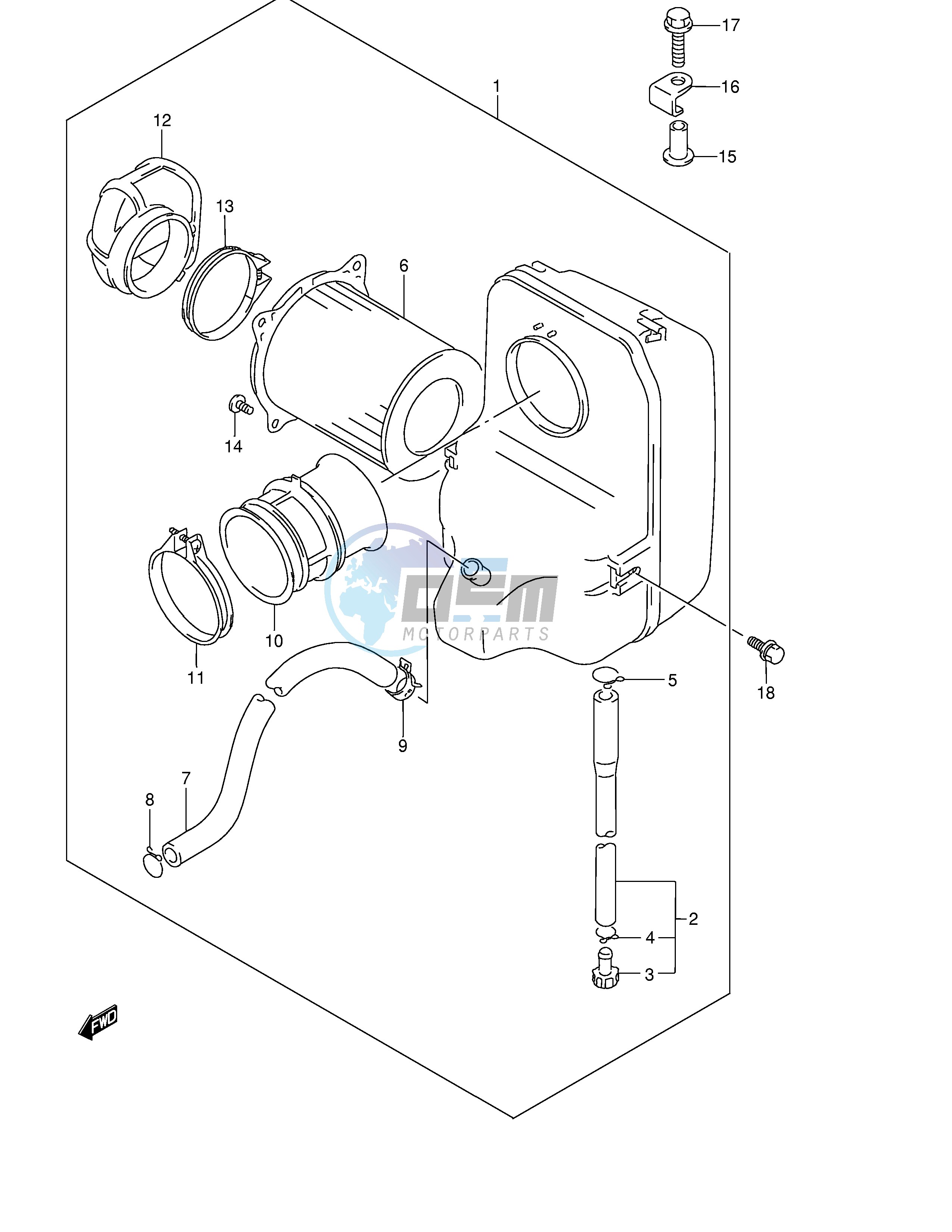 REAR AIR CLEANER