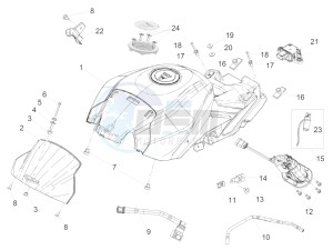 Tuono V4 1100 RR (EMEA, APAC) (AU, EU, HK, IS, JP, NZ, RC, S, T, VN) drawing Fuel tank