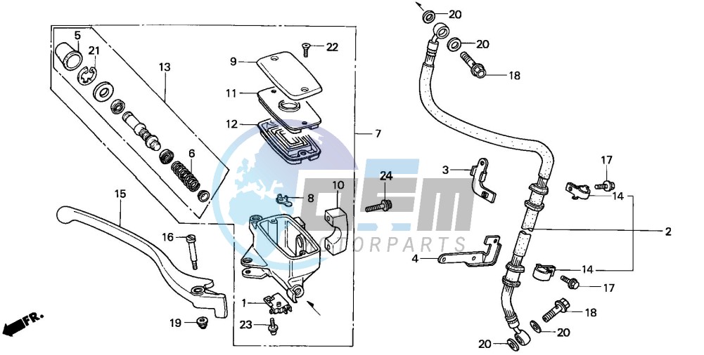 FR. BRAKE MASTER CYLINDER