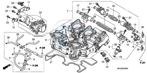 VFR1200FB drawing THROTTLE BODY