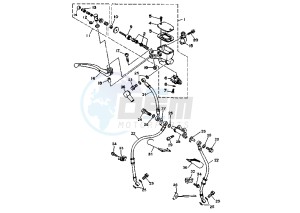 TDM 850 drawing FRONT MASTER CYLINDER