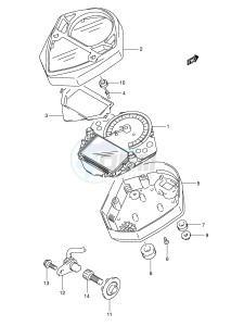 SV1000 (E2) drawing SPEEDOMETER (SV1000SK3 SK4 S1K3 S1K4 S2K3 S2K4)