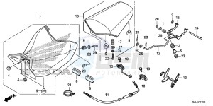 NC750SDE NC750SD Europe Direct - (ED) drawing SEAT