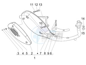 LXV 125 4T Navy (Euro 3) drawing Silencer