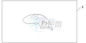 VF750C2 drawing CHROME FR.FENDER