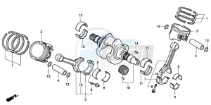 VTR1000F FIRE STORM drawing CRANKSHAFT/PISTON