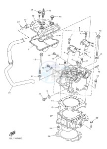 YZ450F (B118 B119 B11A B11B) drawing CYLINDER