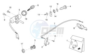 Atlantic 300 drawing Lock hardware kit