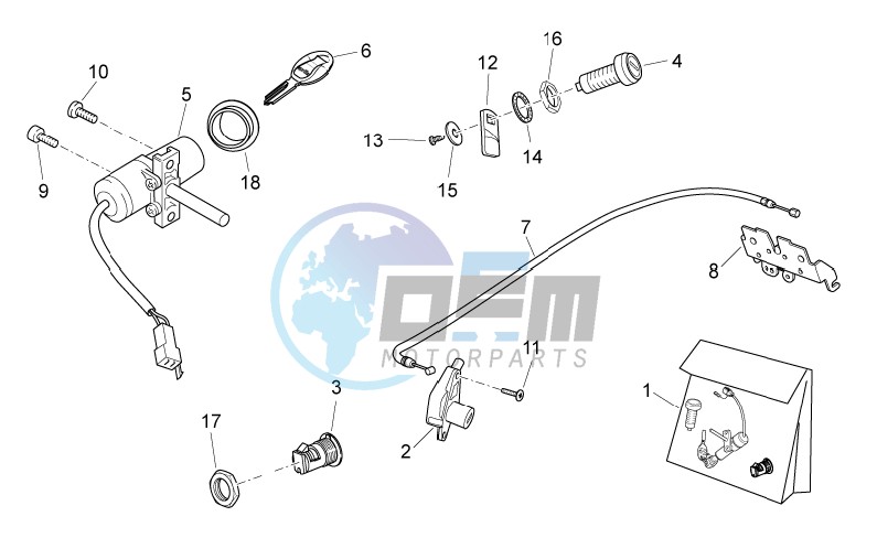 Lock hardware kit