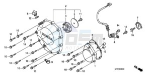 CB1300SA9 SI / ABS BCT MME TWO TY2 drawing RIGHT CRANKCASE COVER