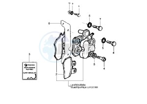 X9 180 Amalfi drawing Brake caliper