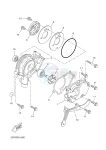 MT125 MT-125 (5D7C) drawing WATER PUMP