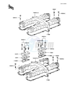 KZ 1100 A [SHAFT] (A1-A3) [SHAFT] drawing CYLINDER HEAD COVER