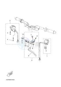 YZF-R125 R125 (5D78 5D78 5D78 5D78) drawing HANDLE SWITCH & LEVER