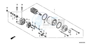 NC700XAD NC700X ABS Europe Direct - (ED) drawing STARTING MOTOR