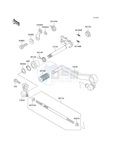 ZX 750 P [NINJA ZX-7R] (P5-P8) [NINJA ZX-7R] drawing GEAR CHANGE MECHANISM