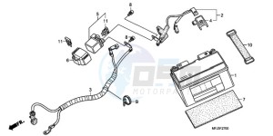 CBR600RR9 France - (F / CMF SPC) drawing BATTERY