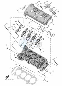 YZF1000 YZF-R1 (B3L1) drawing CYLINDER HEAD