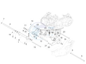 SUPER GTS 300 4T 4V IE ABS E3 (APAC) drawing Swinging arm