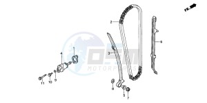 TRX200D FOURTRAX 200 drawing CAM CHAIN/TENSIONER