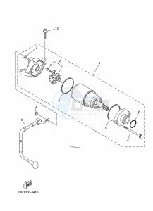 XT1200ZE XT1200ZE SUPER TENERE ABS (BP97) drawing STARTING MOTOR