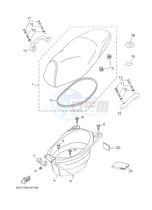 YN50F OVETTO 4T (2ACG) drawing SEAT