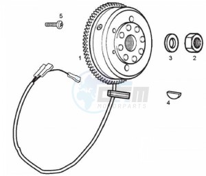 GPR - 50 cc VTHRF1A1A Euro 2 2T LC drawing Alternator (Positions)