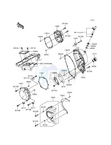 NINJA ZX-10R ABS ZX1000KFF FR XX (EU ME A(FRICA) drawing Engine Cover(s)