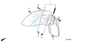 FES1259 France - (F / CMF 2F) drawing FRONT FENDER