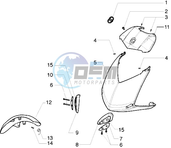 Shield-Front mudguard