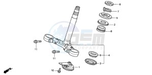 CBR600F drawing STEERING STEM