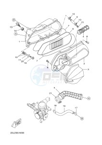 YP125RA (ABS) X-MAX 250 ABS (2DL2 2DL2 2DL2 2DL2) drawing INTAKE 2